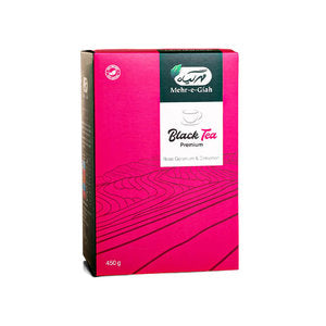 شاي أسود بالورد والجرانيوم والقرفة 450 جرام شاي أسود بالورد والجرانيوم والقرفة 450 جرام